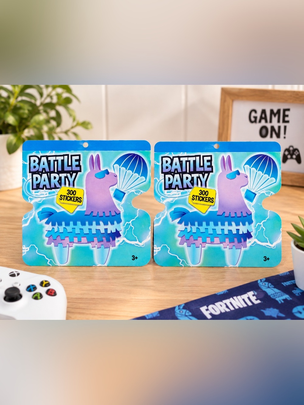 Battle party Fortnite 300 book stickers 3 booklets of stickers New